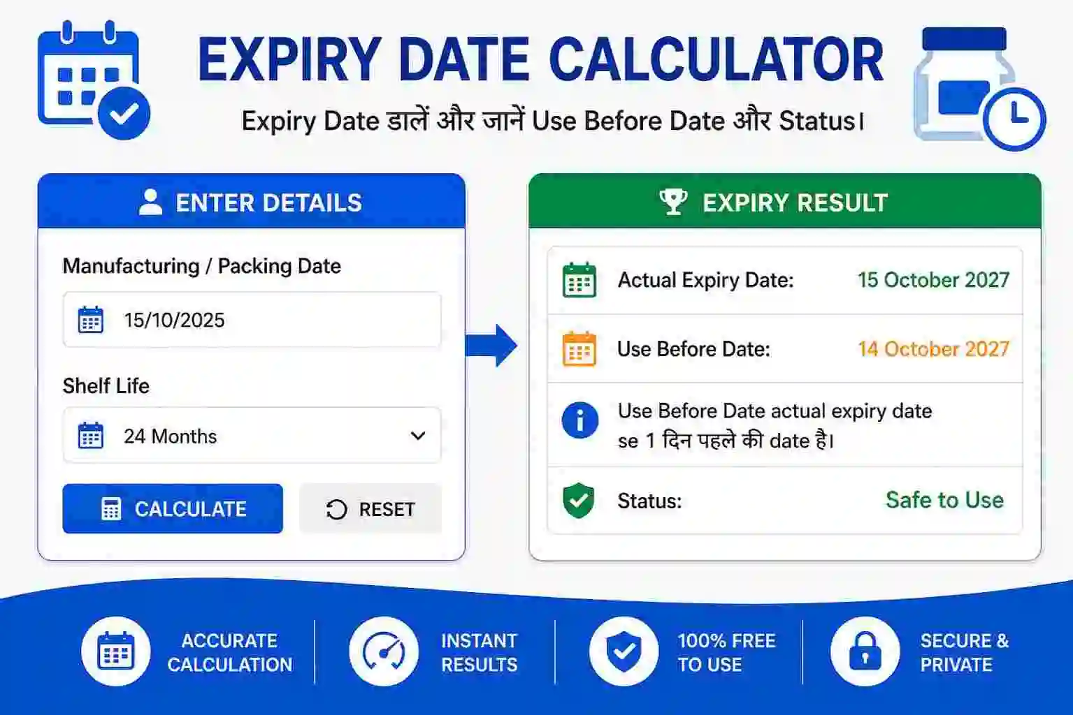expiry date calculator online